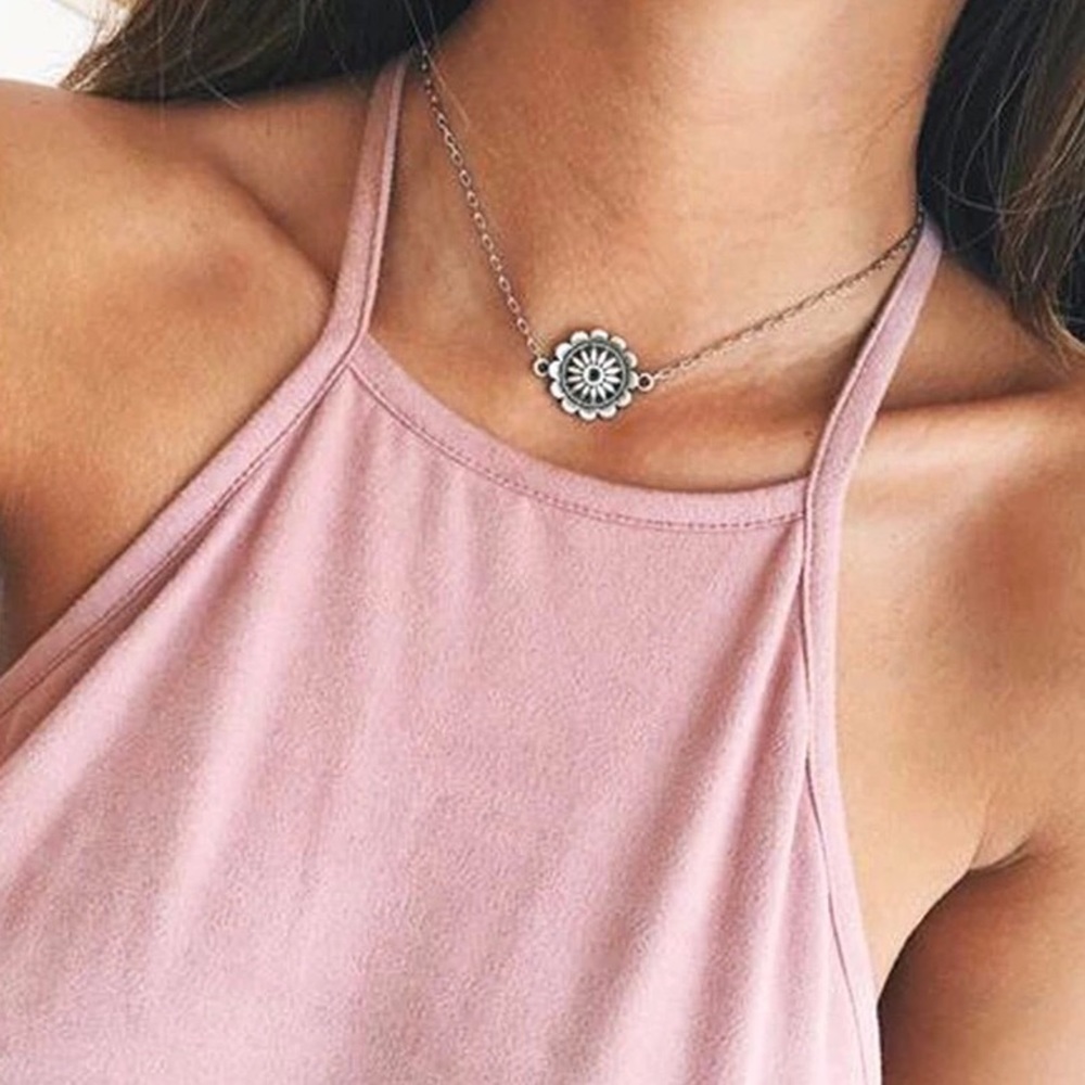 Sunflower Choker Necklace (4 for $20)